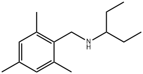 Benzenemethanamine, N-(1-ethylpropyl)-2,4,6-trimethyl- Structural