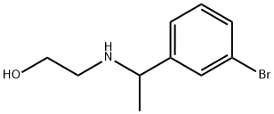 Ethanol, 2-[[1-(3-bromophenyl)ethyl]amino]- Structural