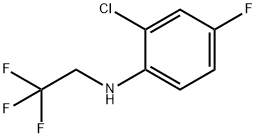 Benzenamine, 2-chloro-4-fluoro-N-(2,2,2-trifluoroethyl)- Structural
