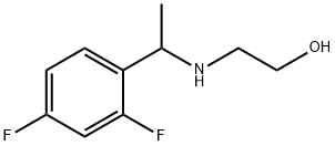 Ethanol, 2-[[1-(2,4-difluorophenyl)ethyl]amino]- Structural