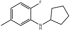 Benzenamine, N-cyclopentyl-2-fluoro-5-methyl- Structural