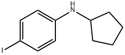 Benzenamine, N-cyclopentyl-4-iodo- Structural