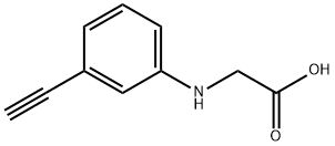 Glycine, N-(3-ethynylphenyl)- Structural