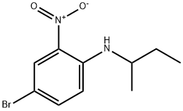 Benzenamine, 4-bromo-N-(1-methylpropyl)-2-nitro- Structural