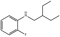 Benzenamine, N-(2-ethylbutyl)-2-fluoro- Structural