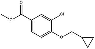 Methyl 3-Chloro-4-(cyclopropylmethoxy)benzoate Structural