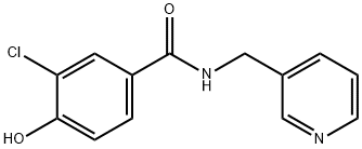 Benzamide, 3-chloro-4-hydroxy-N-(3-pyridinylmethyl)- Structural