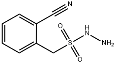 Benzenemethanesulfonic acid, 2-cyano-, hydrazide Structural