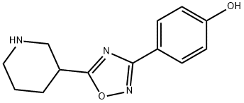 Phenol, 4-[5-(3-piperidinyl)-1,2,4-oxadiazol-3-yl]- Structural