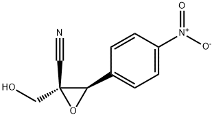 Oxiranecarbonitrile, 2-(hydroxymethyl)-3-(4-nitrophenyl)-, trans- (9CI) Structural