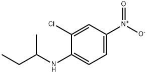 Benzenamine, 2-chloro-N-(1-methylpropyl)-4-nitro- Structural