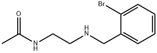 Acetamide, N-[2-[[(2-bromophenyl)methyl]amino]ethyl]- Structural