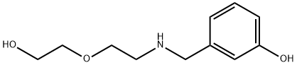 Phenol, 3-[[[2-(2-hydroxyethoxy)ethyl]amino]methyl]- Structural