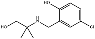 Phenol, 4-chloro-2-[[(2-hydroxy-1,1-dimethylethyl)amino]methyl]- Structural