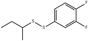 Disulfide, 3,4-difluorophenyl 1-methylpropyl Structural