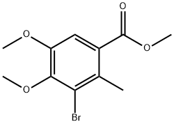 Benzoic acid, 3-bromo-4,5-dimethoxy-2-methyl-, methyl ester Structural