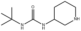 Urea, N-(1,1-dimethylethyl)-N'-3-piperidinyl- Structural