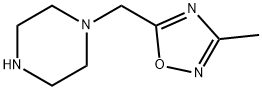 Piperazine, 1-[(3-methyl-1,2,4-oxadiazol-5-yl)methyl]- Structural