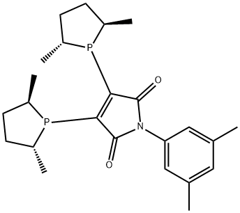 catASium(R)  MNXyl(R),  3,4-Bis[(2R,5R)-2,5-dimethylphospholanyl]-1-(3,5-dimethylphenyl)-1H-pyrrol-2,5-dione Structural