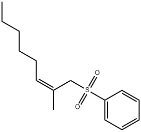 Benzene, [(2-methyl-2-octenyl)sulfonyl]-, (Z)- (9CI) Structural