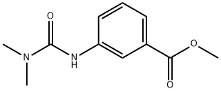 Benzoic acid, 3-[[(dimethylamino)carbonyl]amino]-, methyl ester Structural