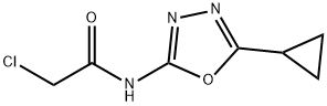 Acetamide, 2-chloro-N-(5-cyclopropyl-1,3,4-oxadiazol-2-yl)- Structural