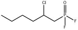 Phosphonic difluoride, (2-chlorohexyl)- (9CI) Structural