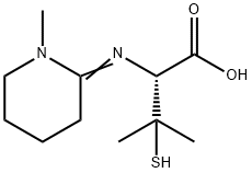 Valine, 3-mercapto-N-(1-methyl-2-piperidinylidene)- Structural