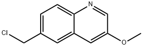 Quinoline, 6-(chloromethyl)-3-methoxy- Structural