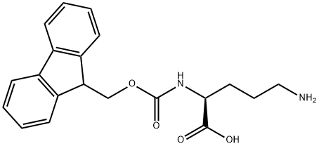 Ornithine, N2-[(9H-fluoren-9-ylmethoxy)carbonyl]- Structural