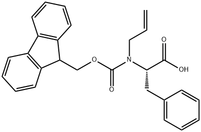 L-Phenylalanine, N-[(9H-fluoren-9-ylmethoxy)carbonyl]-N-2-propen-1-yl Structural