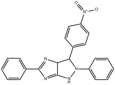 Imidazo[4,5-c]pyrazole, 1,2,3,3a-tetrahydro-3-(4-nitrophenyl)-2,5-diphenyl- Structural