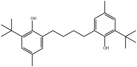 Phenol, 2,2'-(1,4-butanediyl)bis[6-(1,1-dimethylethyl)-4-methyl- Structural