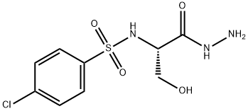 L-Serine, N-[(4-chlorophenyl)sulfonyl]-, hydrazide Structural