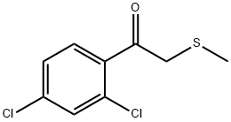 Ethanone, 1-(2,4-dichlorophenyl)-2-(methylthio)- Structural