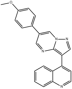 Quinoline, 4-[6-(4-methoxyphenyl)pyrazolo[1,5-a]pyrimidin-3-yl]- Structural