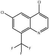 Quinoline, 4,6-dichloro-8-(trifluoromethyl)- Structural