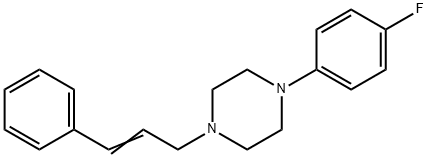 Piperazine, 1-(4-fluorophenyl)-4-(3-phenyl-2-propen-1-yl)- Structural