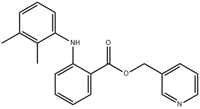 Benzoic acid, 2-[(2,3-dimethylphenyl)amino]-, 3-pyridinylmethyl ester Structural