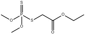 Acetic acid,2-[(dimethoxyphosphinothioyl)thio]-,ethyl ester Structural