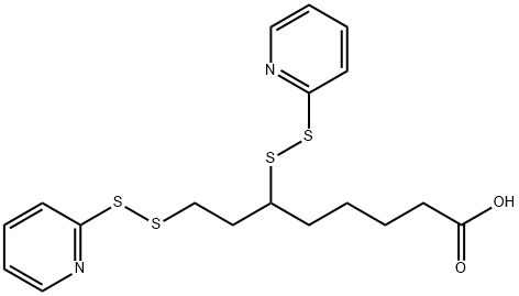 Octanoic acid, 6,8-bis(2-pyridinyldithio)- Structural