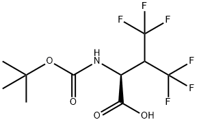 Valine, N-[(1,1-dimethylethoxy)carbonyl]-4,4,4,4',4',4'-hexafluoro- Structural