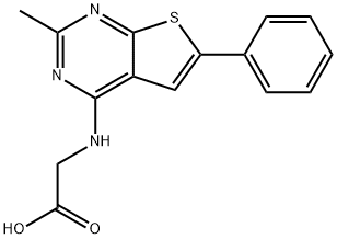 Glycine, N-(2-methyl-6-phenylthieno[2,3-d]pyrimidin-4-yl)- Structural