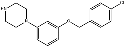 Piperazine, 1-[3-[(4-chlorophenyl)methoxy]phenyl]- Structural