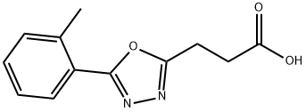 JR-9567, 3-(5-o-Tolyl-1,3,4-oxadiazol-2-yl)propanoic acid, 97% Structural