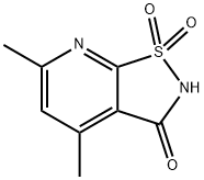 Isothiazolo[5,4-b]pyridin-3(2H)-one, 4,6-dimethyl-, 1,1-dioxide Structural