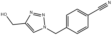 Benzonitrile, 4-[[4-(hydroxymethyl)-1H-1,2,3-triazol-1-yl]methyl]- Structural