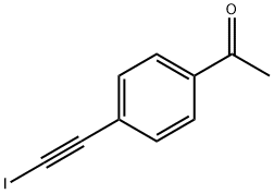 Ethanone, 1-[4-(2-iodoethynyl)phenyl]- Structural