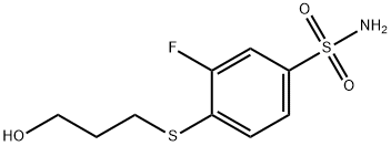 Benzenesulfonamide, 3-fluoro-4-[(3-hydroxypropyl)thio]- Structural