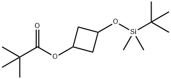 Propanoic acid, 2,2-dimethyl-, 3-[[(1,1-dimethylethyl)dimethylsilyl]oxy]cyclobutyl ester Structural